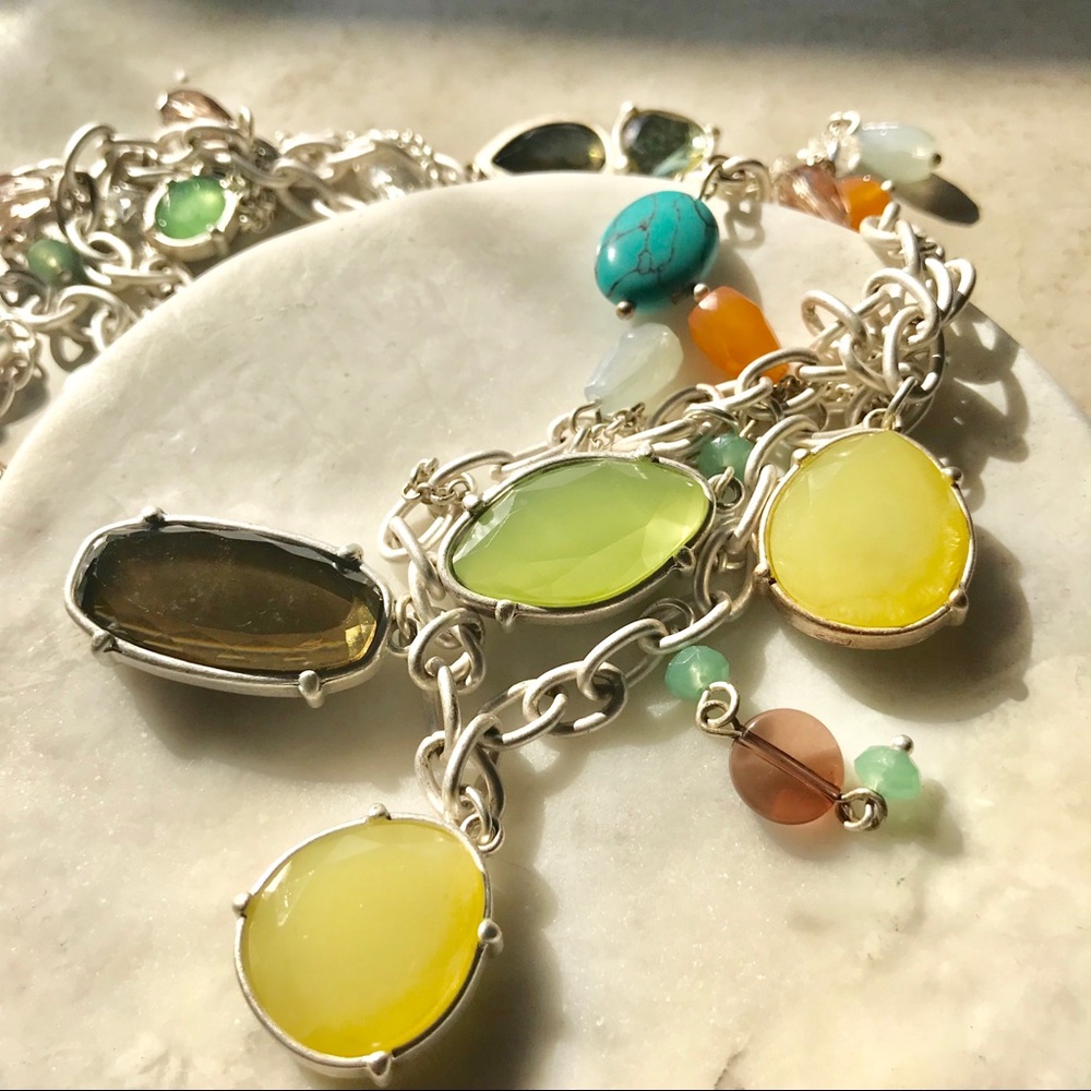 Lia Sophia Multi Stone Necklace